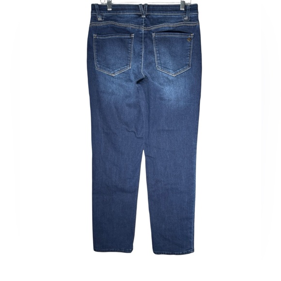 Democracy Ab Solution High Rise Denim Jeans Womens size 12 Dark Blue Stretch NWT - Picture 2 of 8